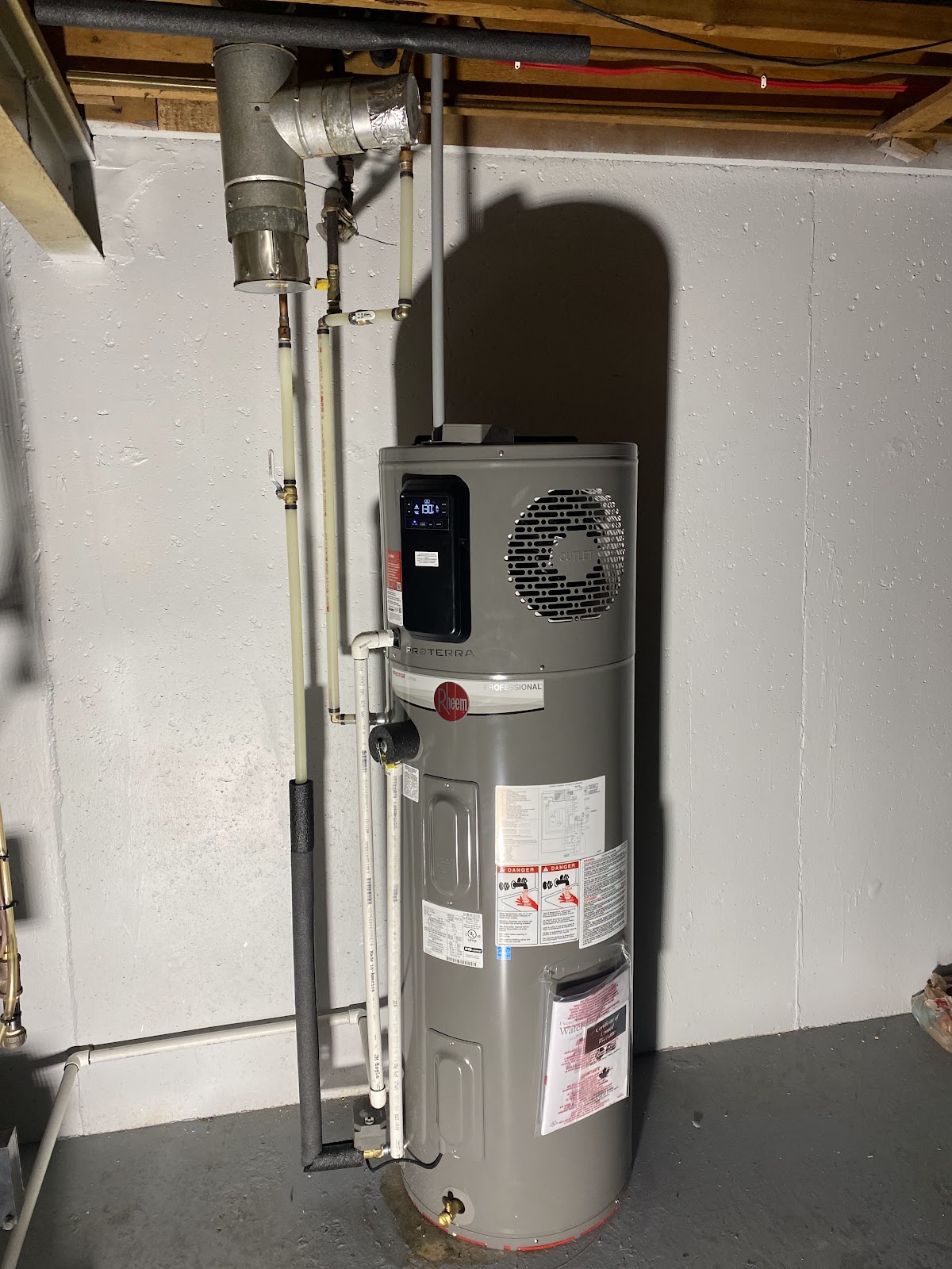 Rheem water heater installed by Alpha